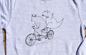 bear and dinosaur jumper