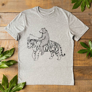 grey bear and tiger t-shirt
