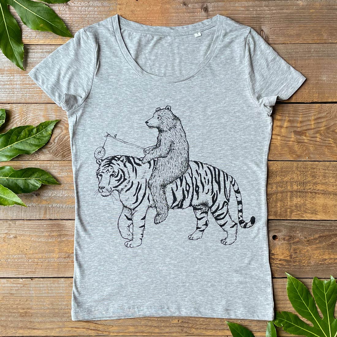 tiger and bear tshirt