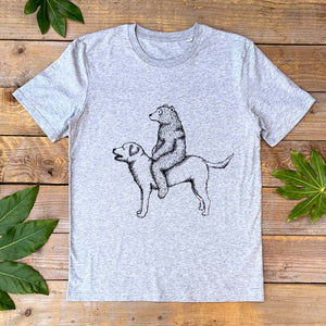 grey dog t-shirt