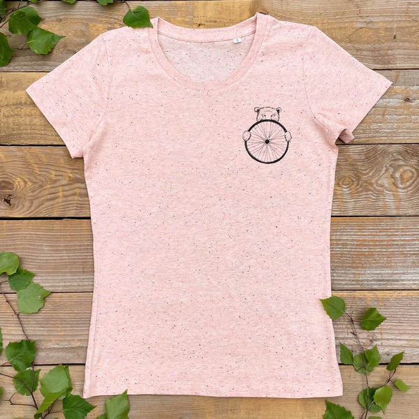 bear and bike wheel tee