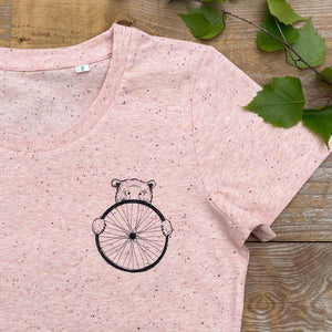 bear and bike wheel