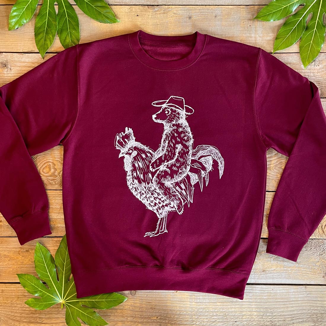 bear burgundy jumper