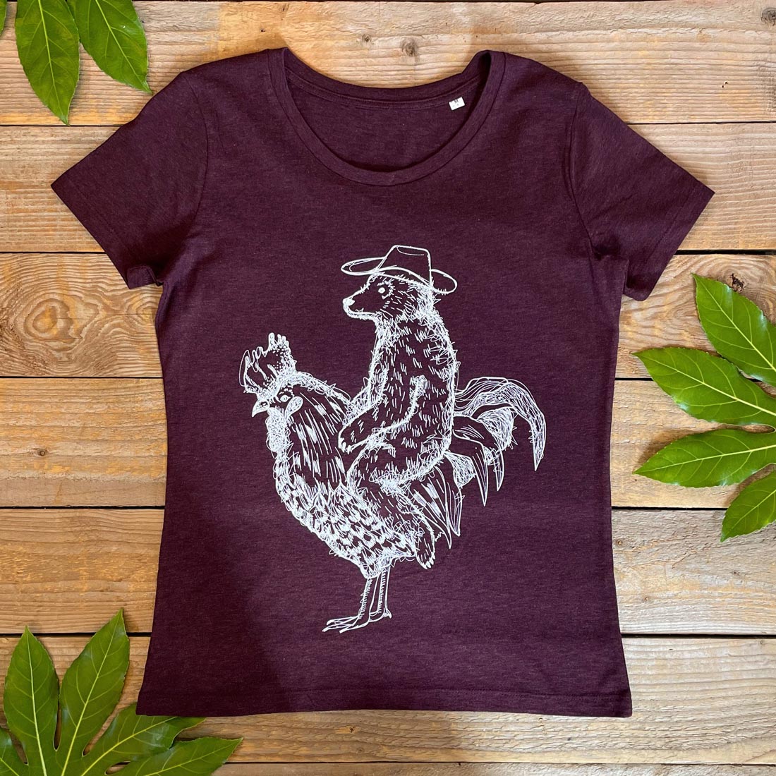 bear and cockerel t-shirt women's