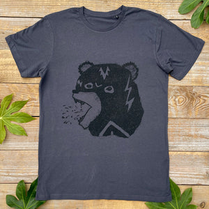 wrestle mask bear t-shirt