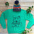 bear christmas jumper green