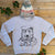 christmas jumper with bear grey