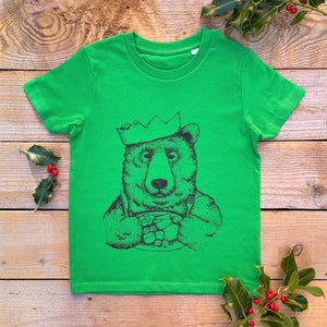 kids green christmas tshirt