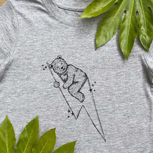bear and lightning t-shirt
