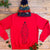 red christmas jumper with bear