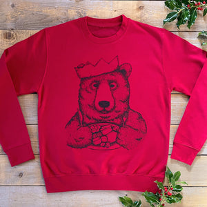 red christmas bear jumper