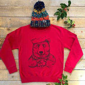 christmas dinner jumper red