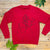 red reindeer mens jumper