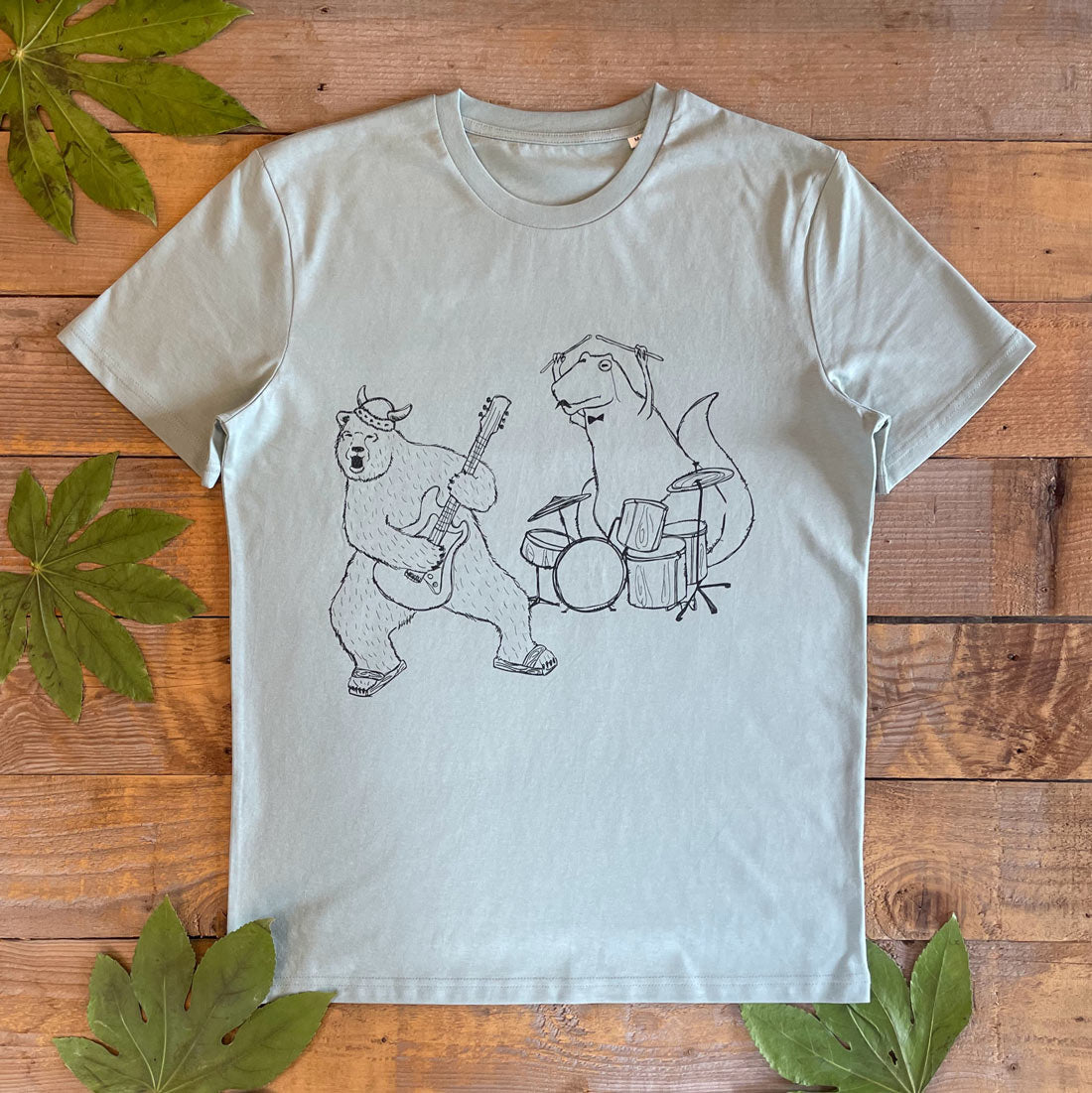 dinosaur and bear t-shirt
