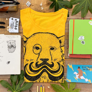 bear t-shirt flat lay